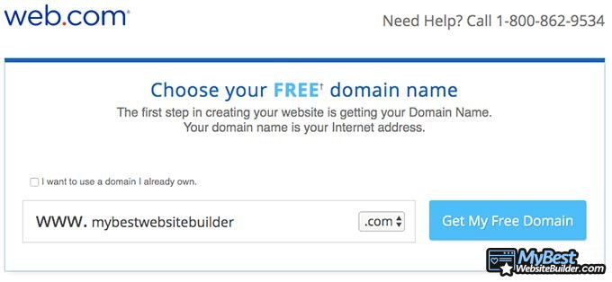 Đánh giá Web.com: Đăng ký tên miền.